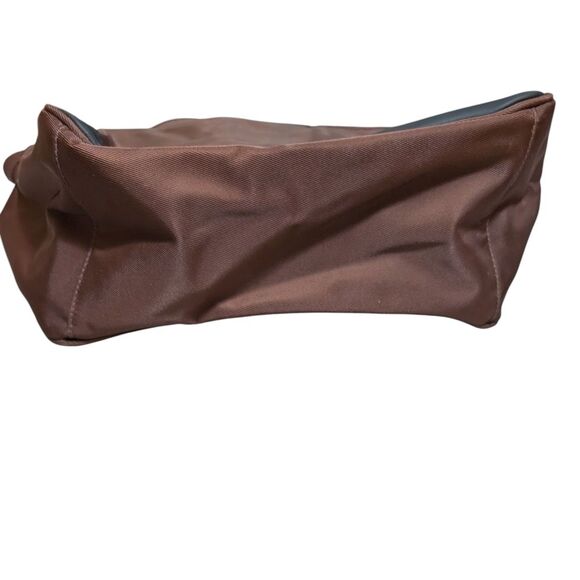 Vintage Polo Sport by Ralph Lauren Brown tote Bag Logo spell out brown laptop - Picture 9 of 10